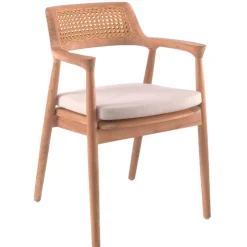 Sitzkissen Lombok gescova - Sunbrella Stoff - 55x60x4 cm - Beige