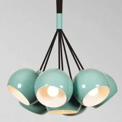 Sivani Kronleuchter | METALLGEHÄUSE | Türkis, Weiß