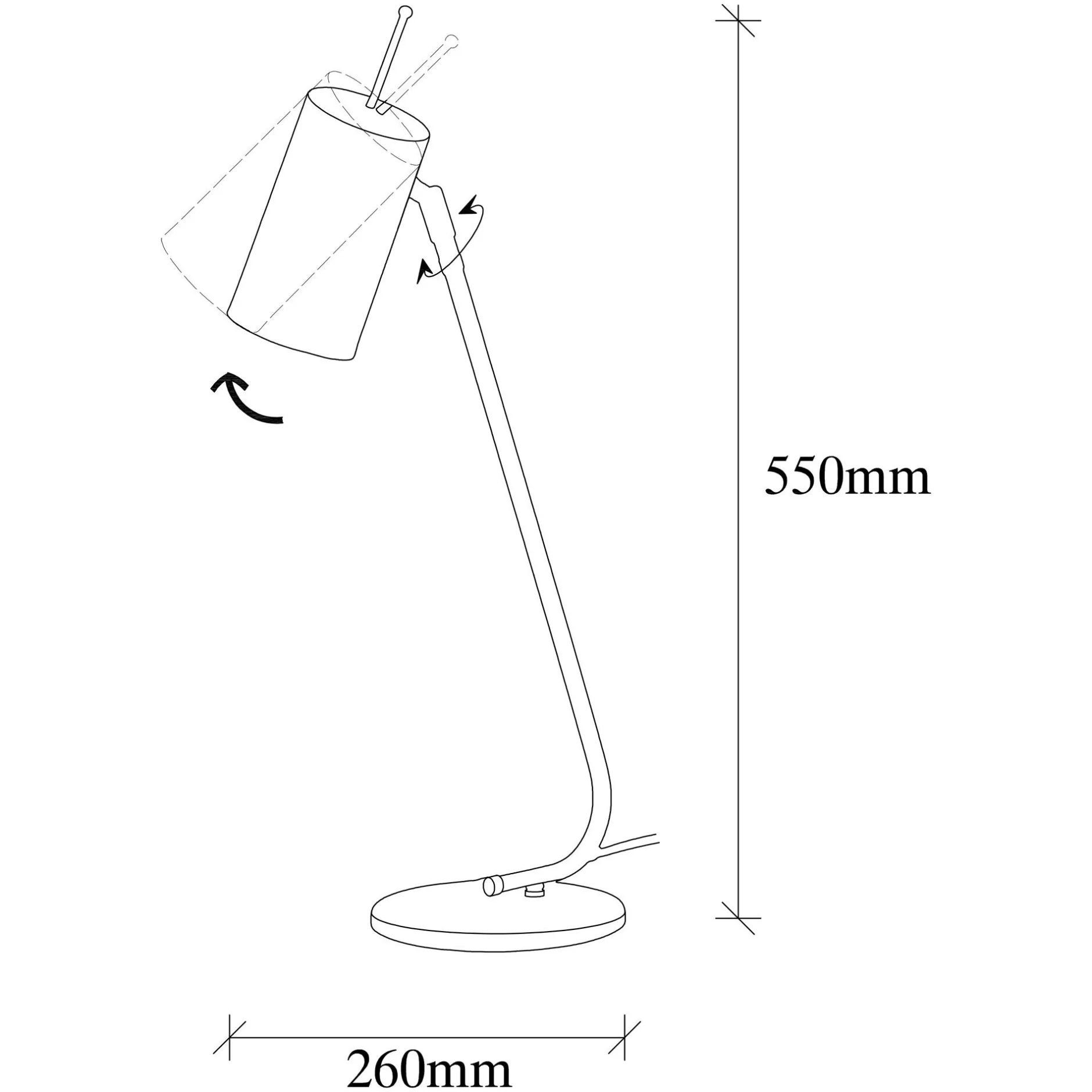 Sivani Tischlampe | IRON BODY | Schwarz, Gold