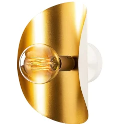 Sivani Wandleuchte | EISENKÖRPER | Weiß, Gold