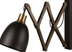 Sivani Wandleuchte | METALLGEHÄUSE | Schwarz, Vintage