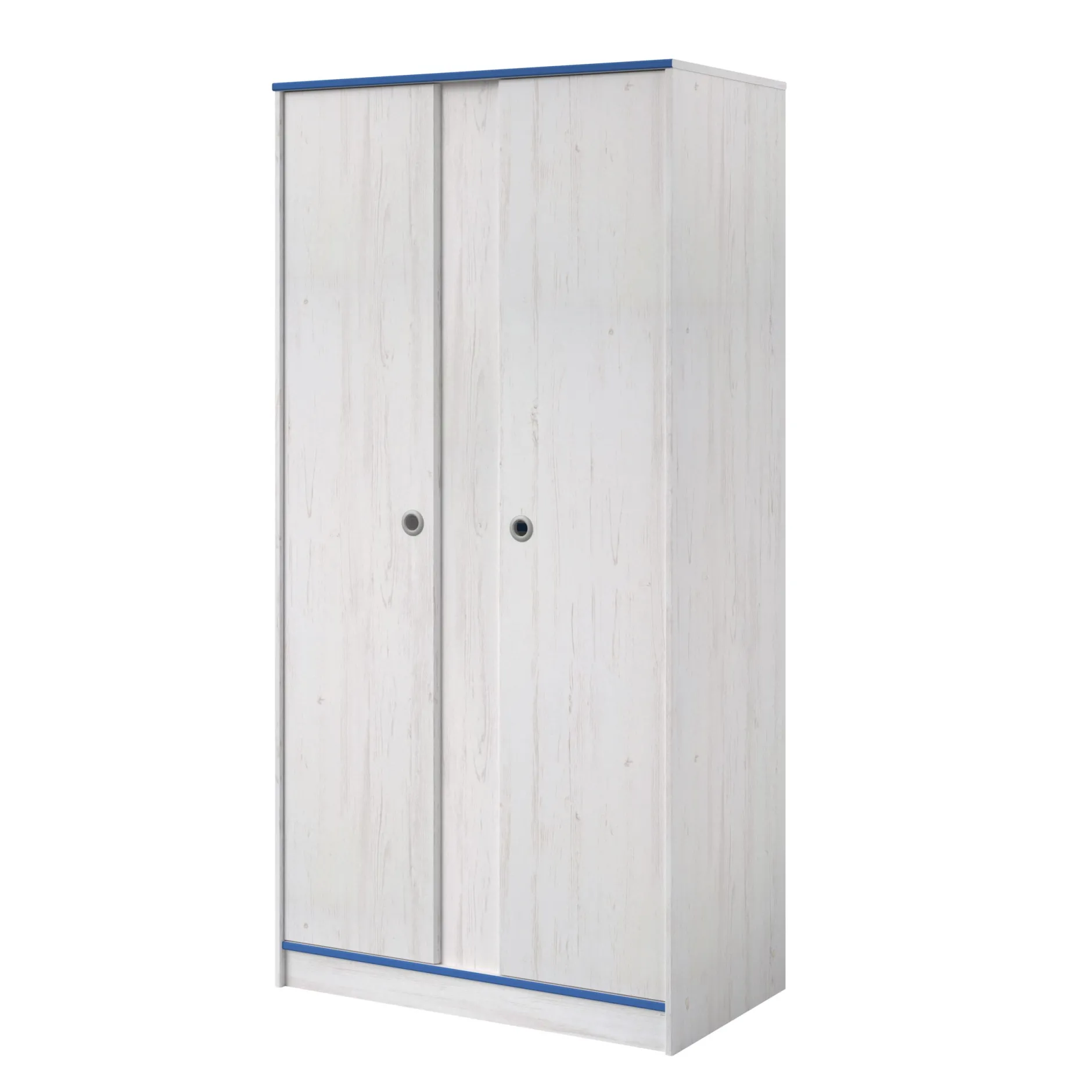 Smoozy Kinderzimmer-Set | Hochbett und Kleiderschrank | Weiß