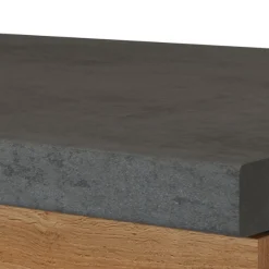 Sockelschrank Sorrella 100cm 2 Türen - Eiche/Beton