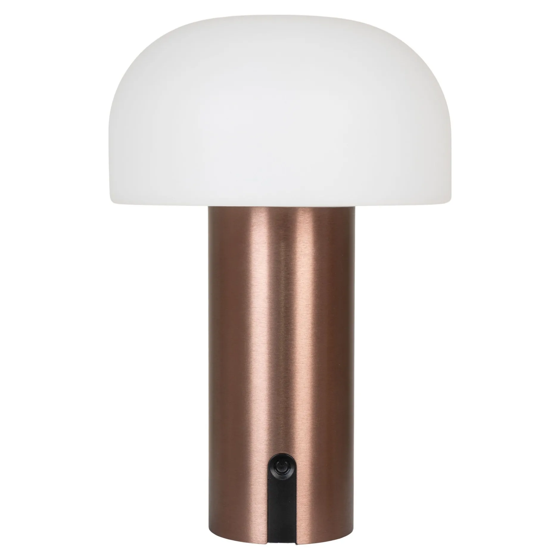 Soham LED Lampe - Weiß/Kupfer | Wiederaufladbar
