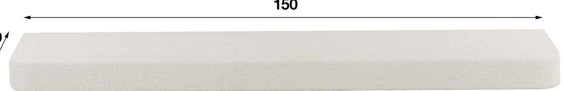 Solero Wandregal 150 cm-Marmorverbundstoff