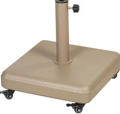 Sonnenschirmfuß gescova – Zement, 60x60x12 cm, Beige