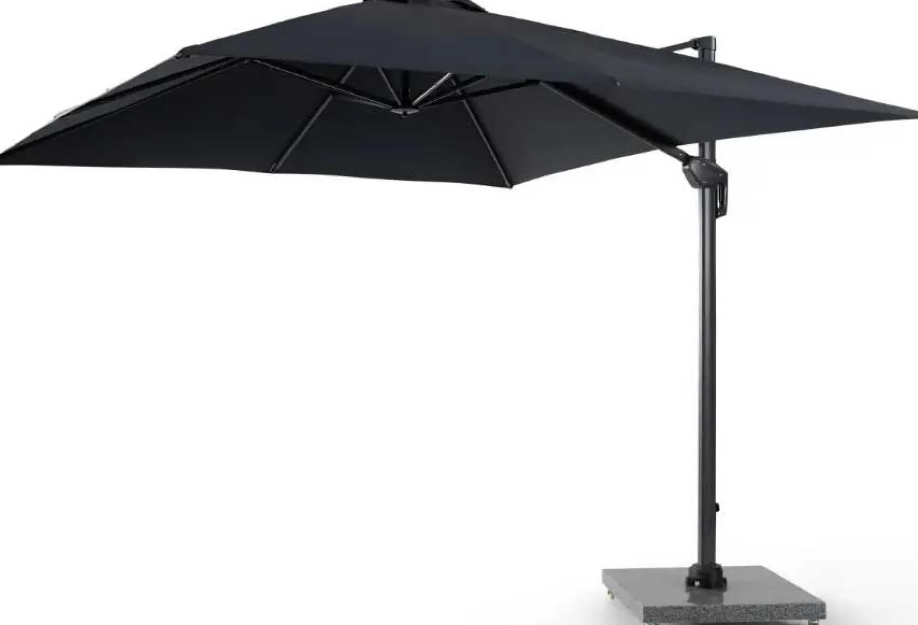 Sonnenschirm Tampa Gescova - Aluminiumgestell - 300 x 400 cm - Schwarz