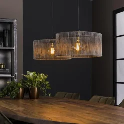 Sorina Hängelampe 120 cm-schwarz nickel