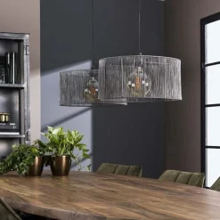Sorina Hängelampe 120 cm-schwarz nickel