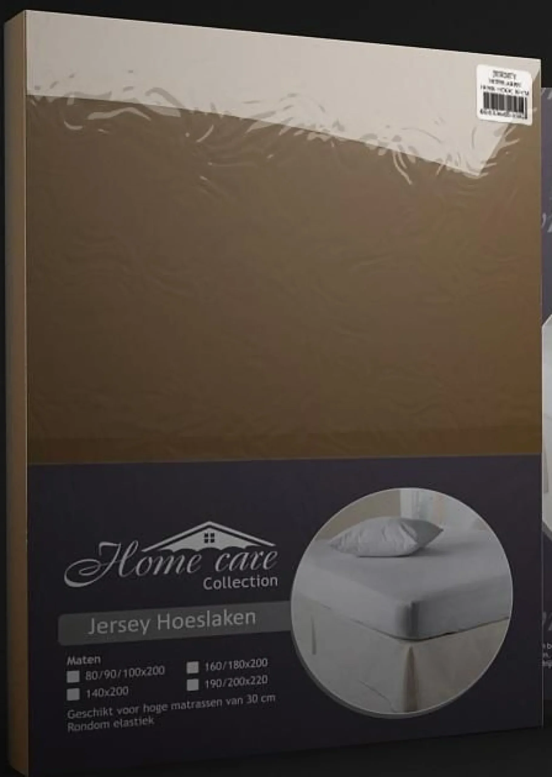 Spannbettlaken Jersey taupe 80/90/100x200cm