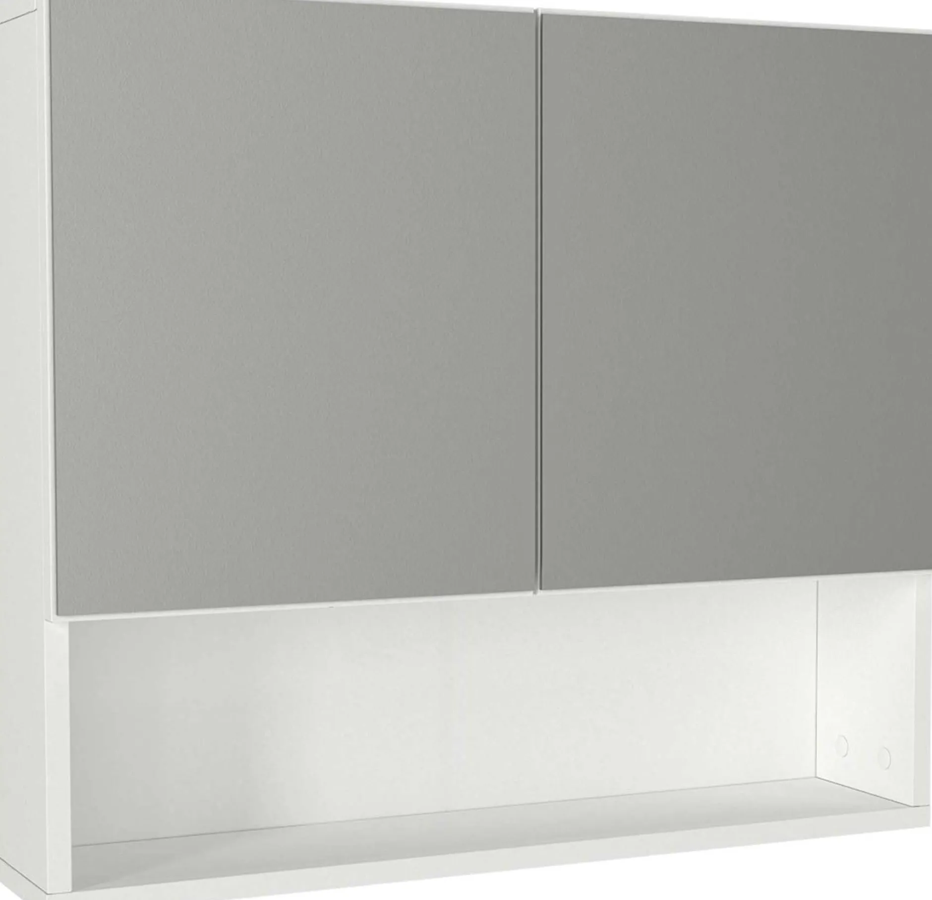 Spiegelschrank Aureliano - 75x17x65cm - 2 Türen - weiß
