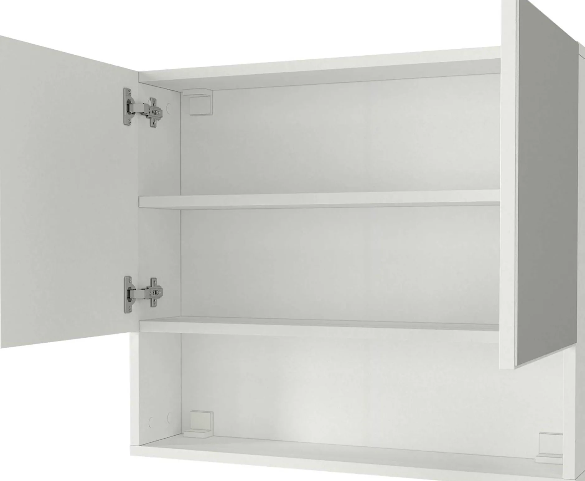 Spiegelschrank Aureliano - 75x17x65cm - 2 Türen - weiß