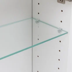 Spiegelschrank Bobbi 60cm Modell 2 3 Türen und led Beleuchtung - weiß