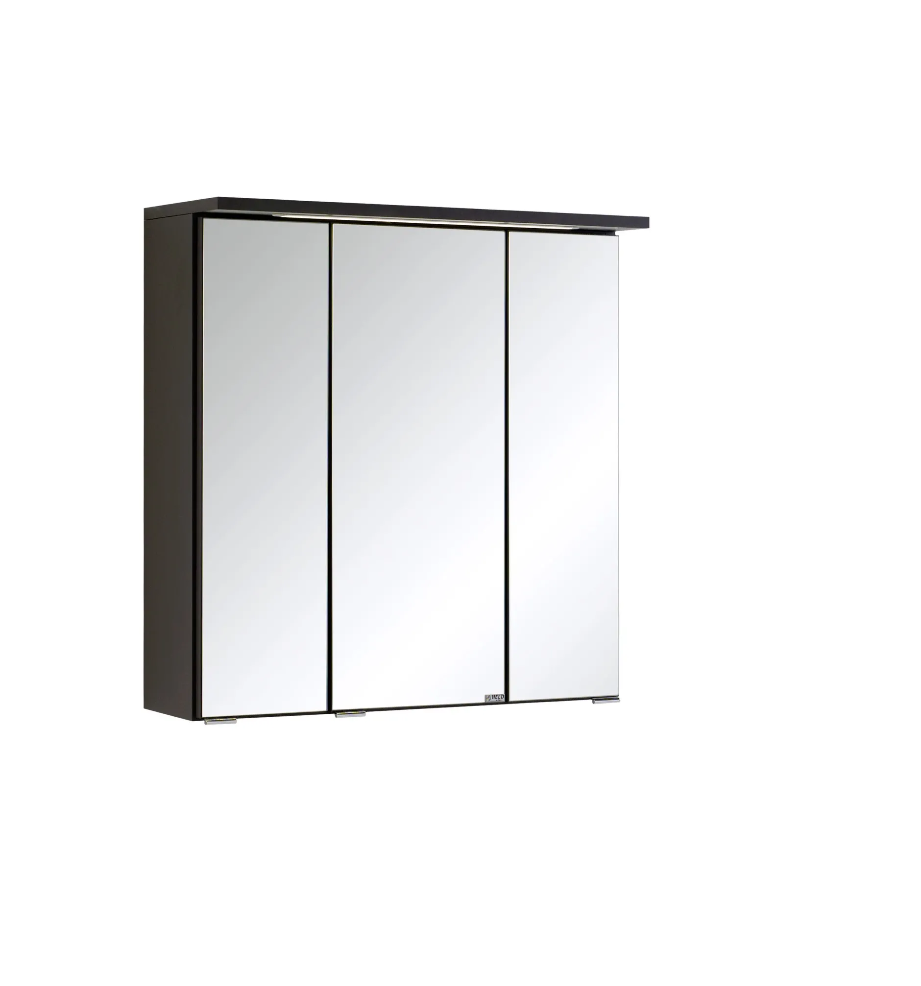 Spiegelschrank Bobbi 60cm Modell 1 3 Türen und LED-Beleuchtung - graphit