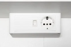 Spiegelschrank Bobbi 80cm Modell 1 3 Türen und led Licht - Eiche