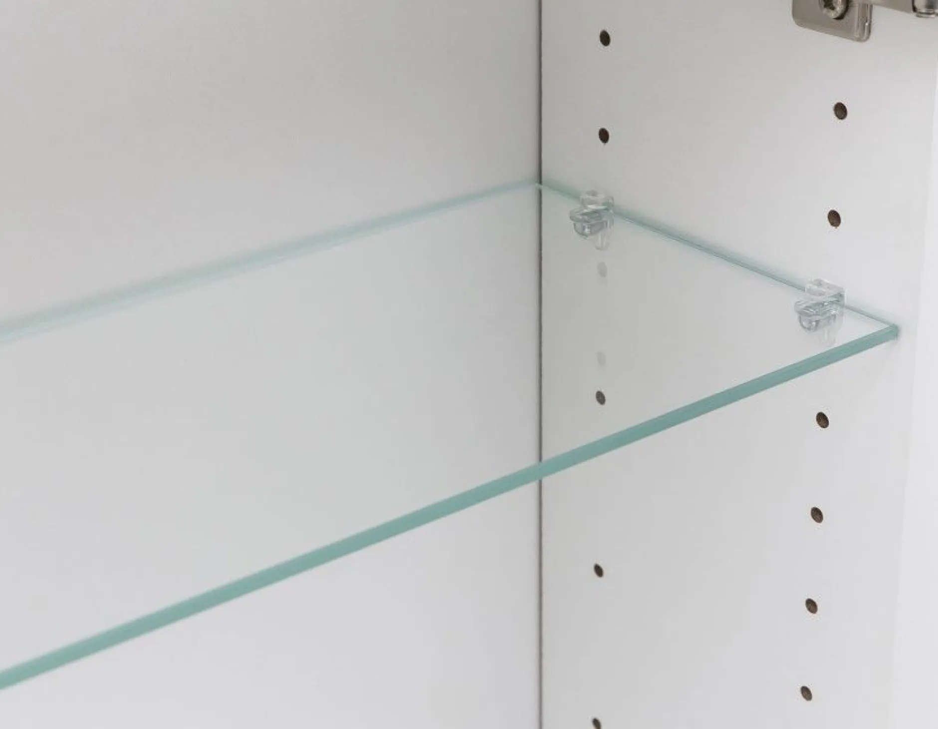 Spiegelschrank Bobbi 90cm Modell 2 3 Türen und led Beleuchtung - Eiche