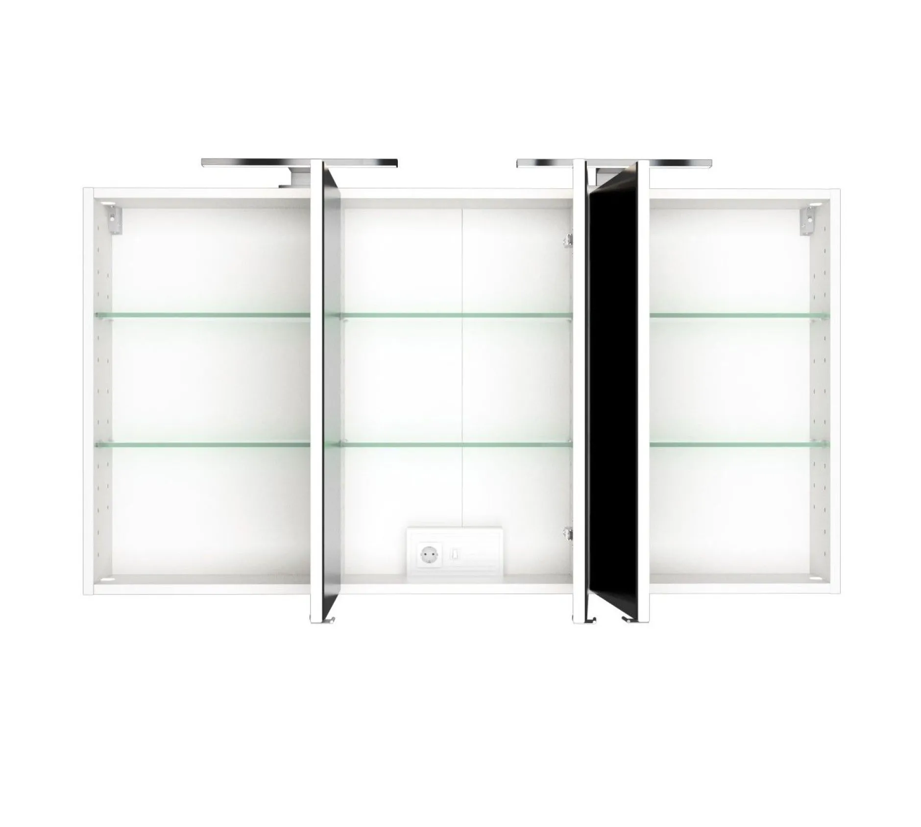 Spiegelschrank Brama 120cm 3 Türen - weiß