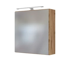 Spiegelschrank Dasa 60cm mit 1 Tür - Eiche wotan