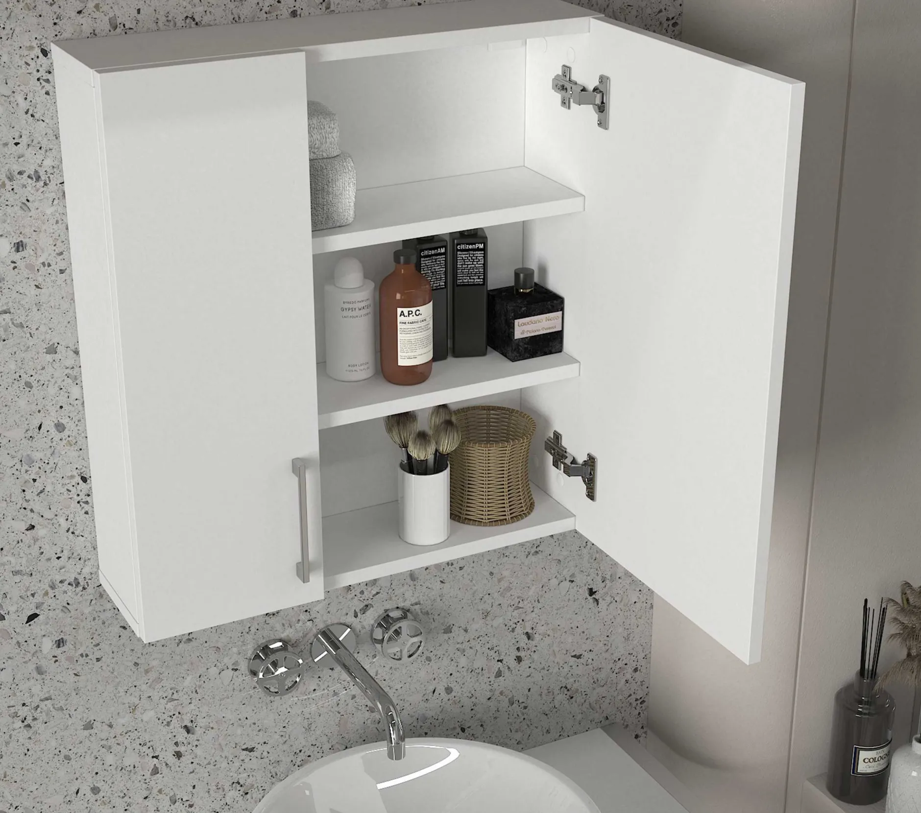 Spiegelschrank Ditto - 60x16x65cm - weiß