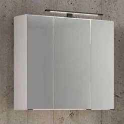 Spiegelschrank Dusan 80cm mit 3 Türen - weiß