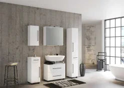 Spiegelschrank Dusan 80cm mit 3 Türen - weiß