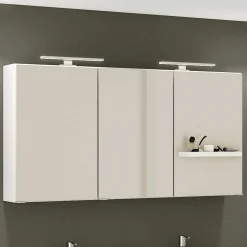 Spiegelschrank Hansen 120cm 3 Türen - weiß