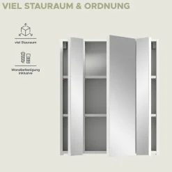 Spiegelschrank Ice Linus Xonox - Weiß - 60x70x18 cm