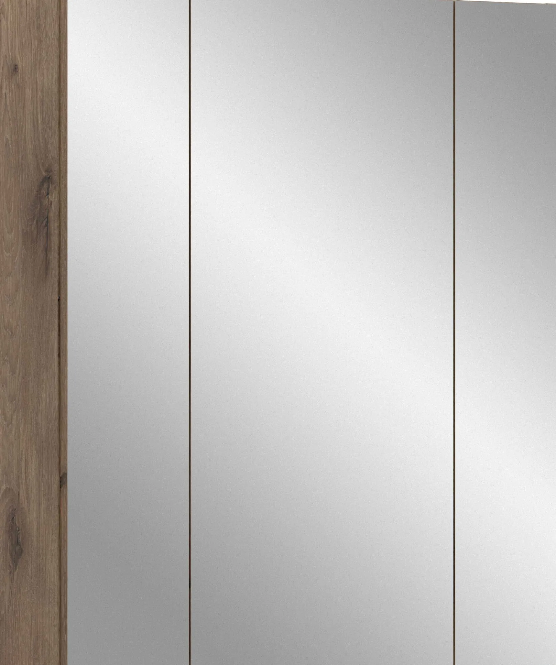 Spiegelschrank Ice Xonox - matt schwarz/Nox Eiche - 60x70x18 cm