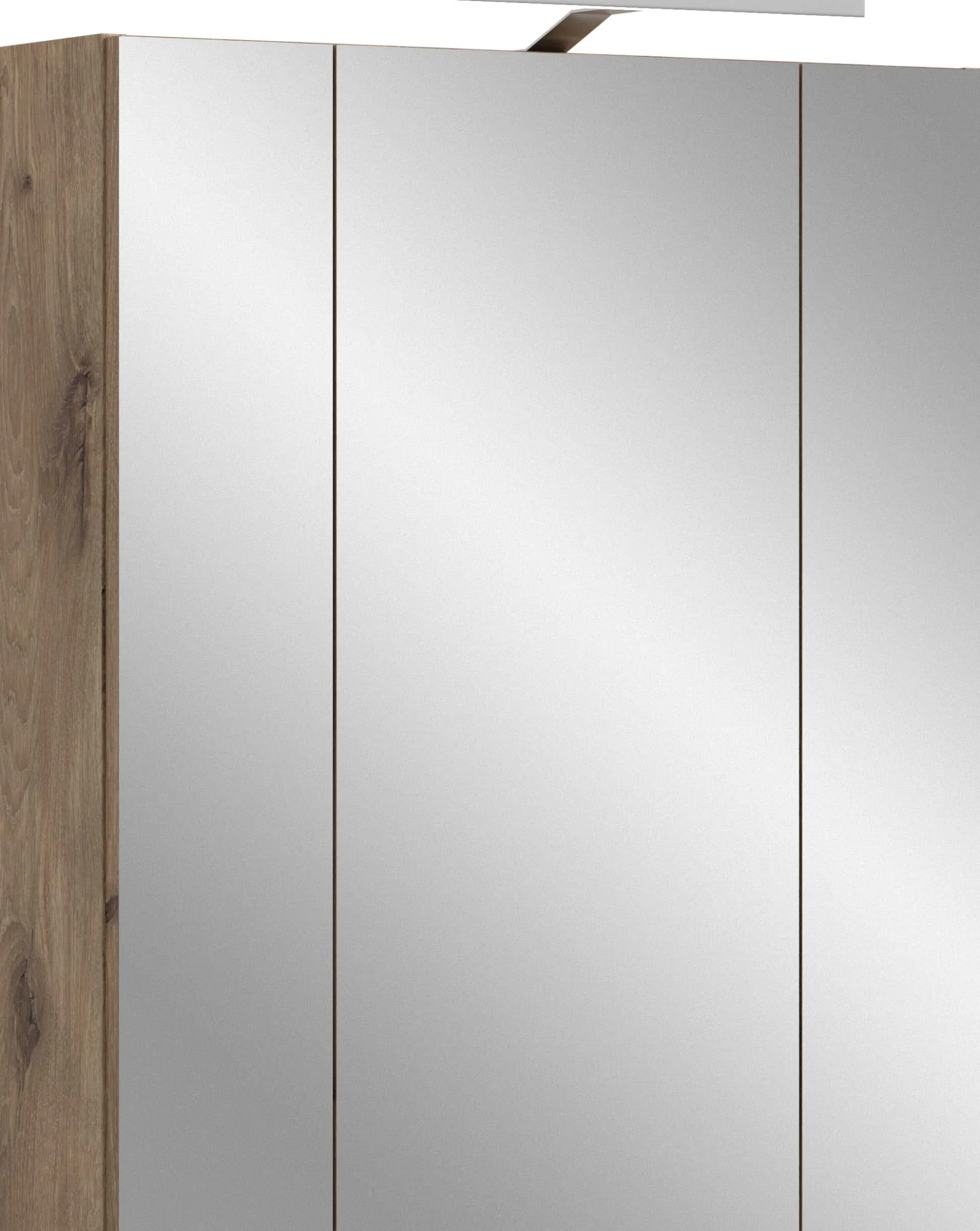 Spiegelschrank Ice Xonox - mattschwarz/Nox Oak - 60x70x18 cm