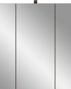 Spiegelschrank Ice Xonox - mattschwarz/Nox Oak - 60x70x18 cm