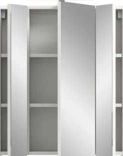 Spiegelschrank Ice Xonox mit LED-Beleuchtung - 60x55x46 cm - Weiß hochglänzend
