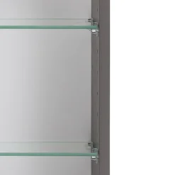Spiegelschrank Karan 120cm 3 Türen mit Beleuchtung - anthrazit