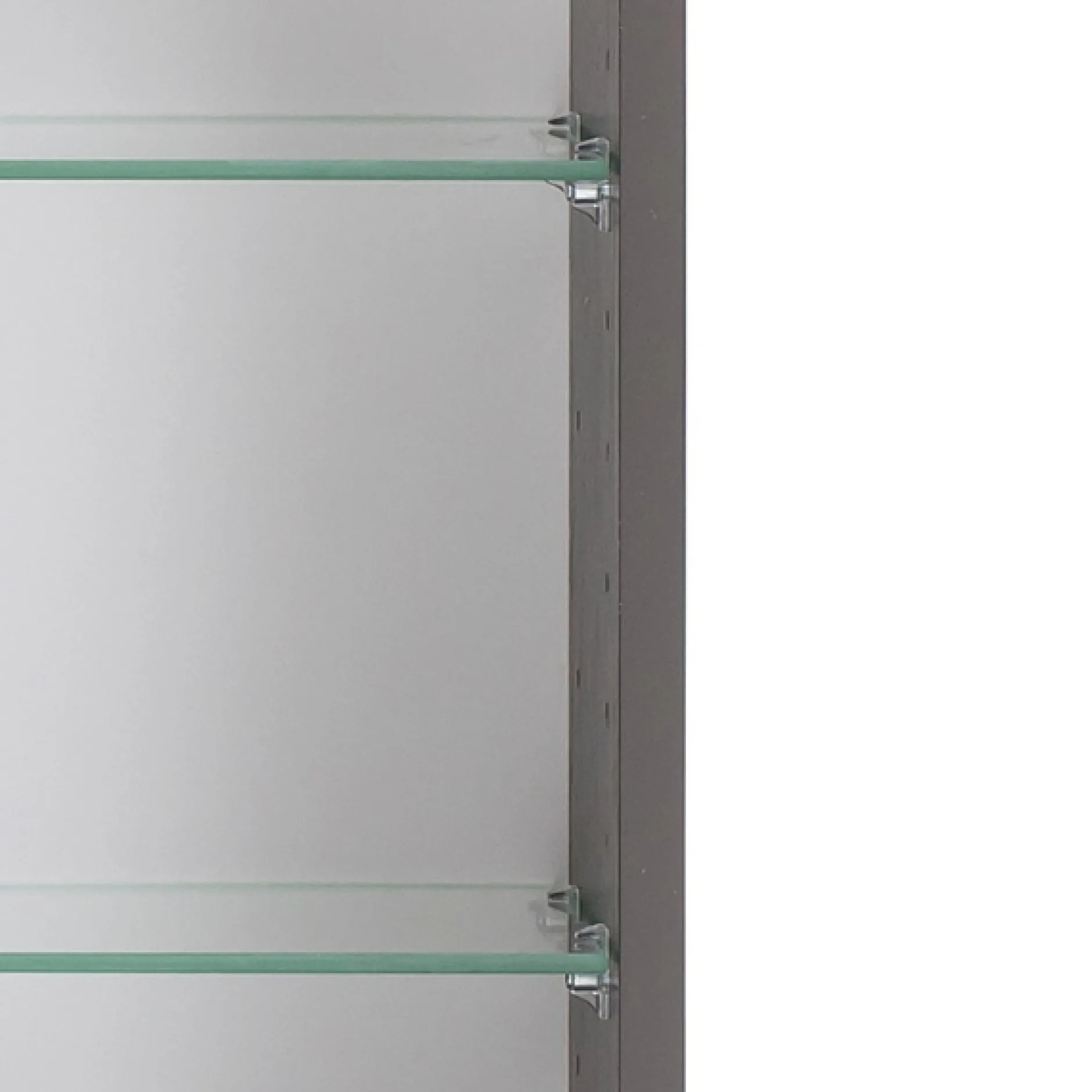 Spiegelschrank Karan 120cm 3 Türen mit Beleuchtung - anthrazit