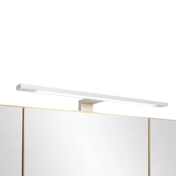 Spiegelschrank Karan 120cm 3 Türen mit Beleuchtung - Eiche