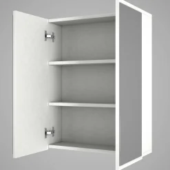 Spiegelschrank Kayla - 60x17x77cm - 2 Türen - weiß