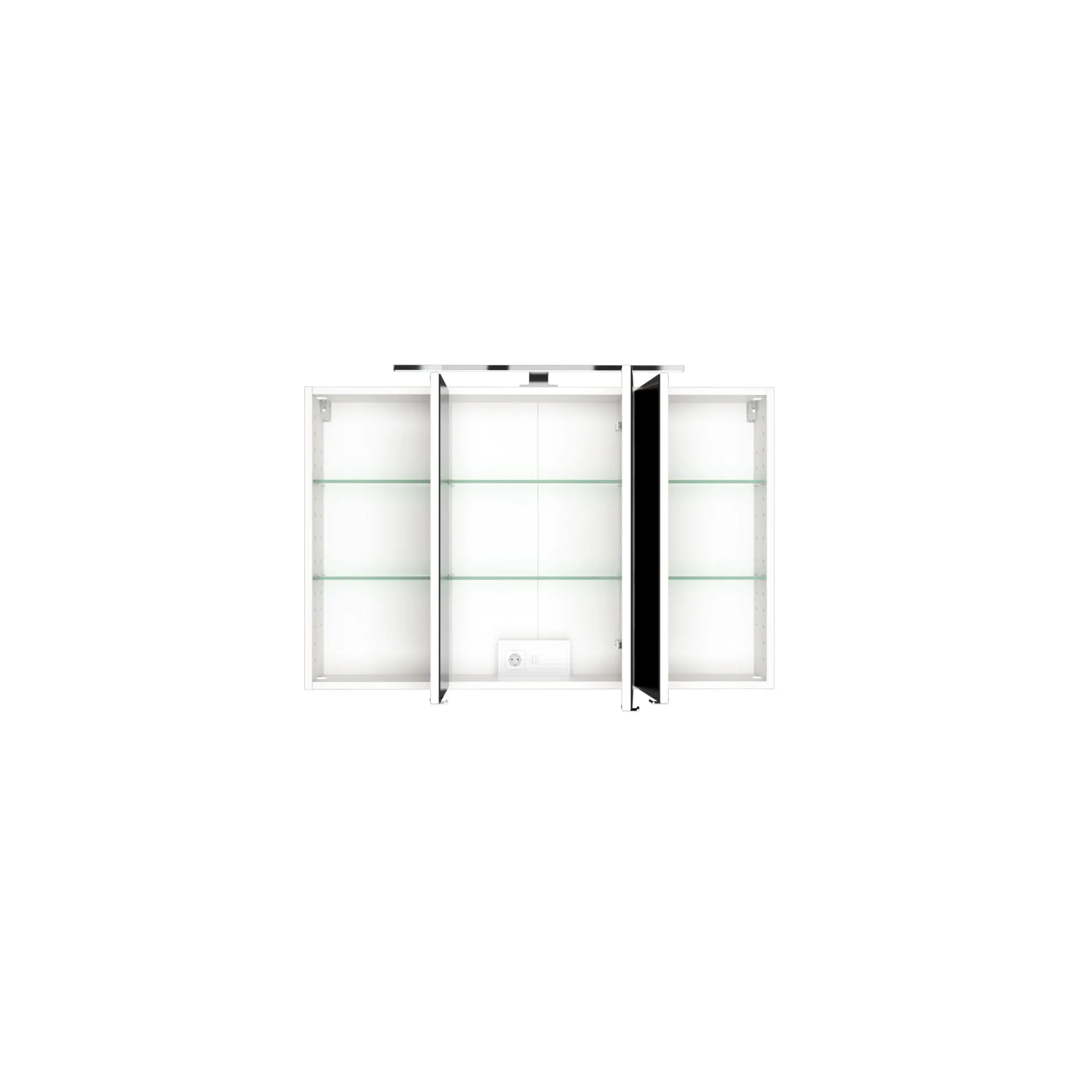 Spiegelschrank Pisca 100cm 3 Türen - weiß