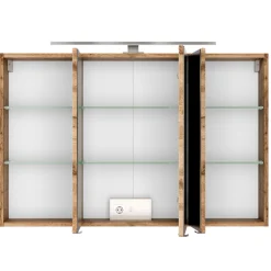 Spiegelschrank Pisca 100cm 3 Türen - Eiche