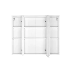 Spiegelschrank Pollet 80cm 3 Türen - weiß
