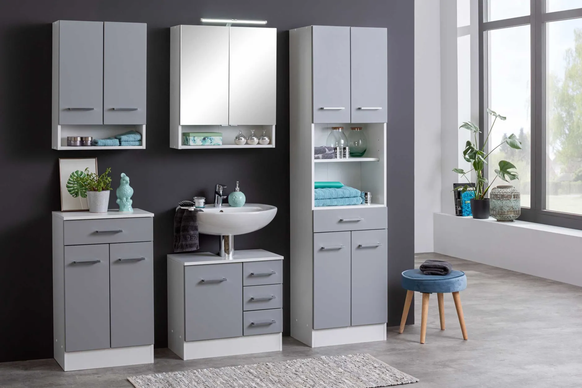 Spiegelschrank Ricca 60cm 2 Türen - weiß