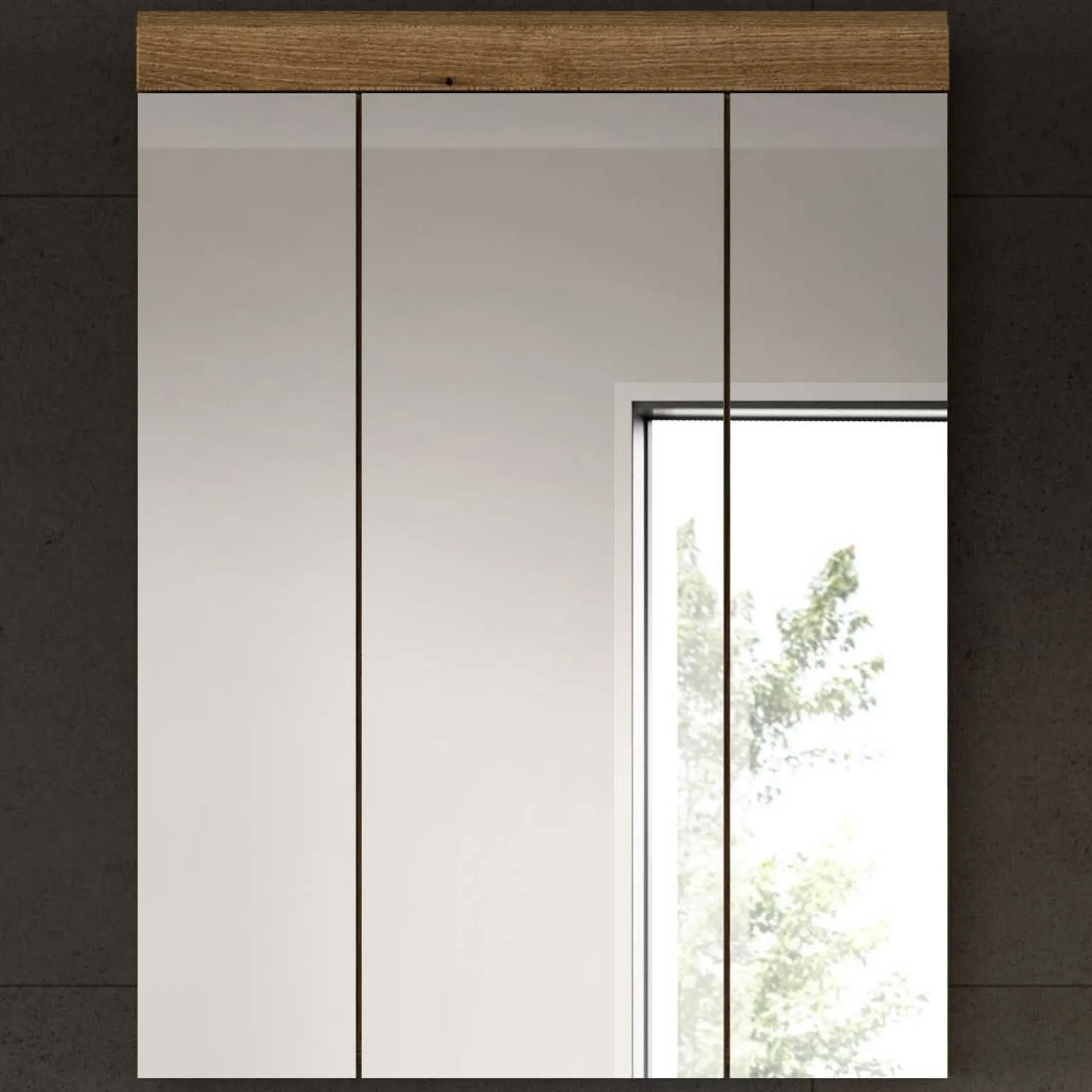 Spiegelschrank Scout Xonox - Evoak Oak - 60x79x18 cm - Natur