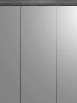 Spiegelschrank Scout Xonox - Rauchsilber/Weiß - 60x79x18 cm