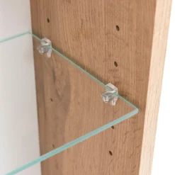 Spiegelschrank Vikas 100cm 3 Türen mit Beleuchtung - Eiche