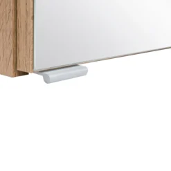 Spiegelschrank Vikas 60cm 3 Türen mit Beleuchtung - Eiche