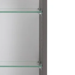 Spiegelschrank Vikas 60cm 3 Türen mit Beleuchtung - anthrazit