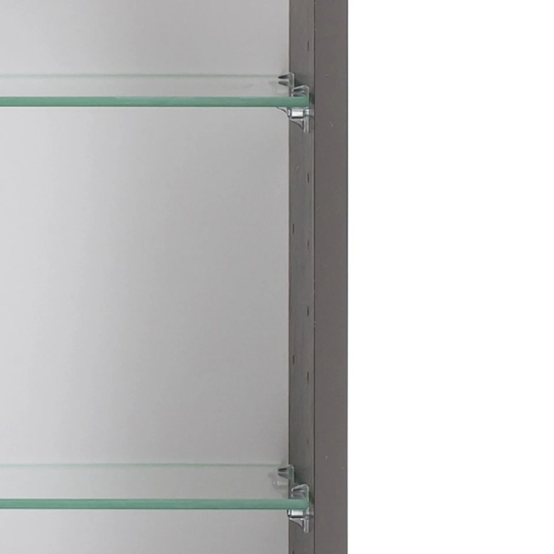Spiegelschrank Vikas 100cm 3 Türen mit Beleuchtung - anthrazit