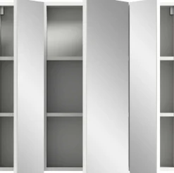 Spiegelschrank Vira Xonox - Weiß Melamin - 82x77x18 cm