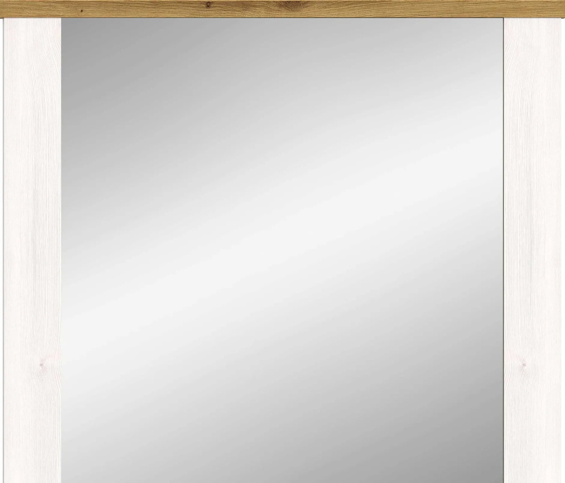 Spiegel Verona Xonox in Sibiu Lärche Imitation - 82x70x4 cm - Weiß/Natur