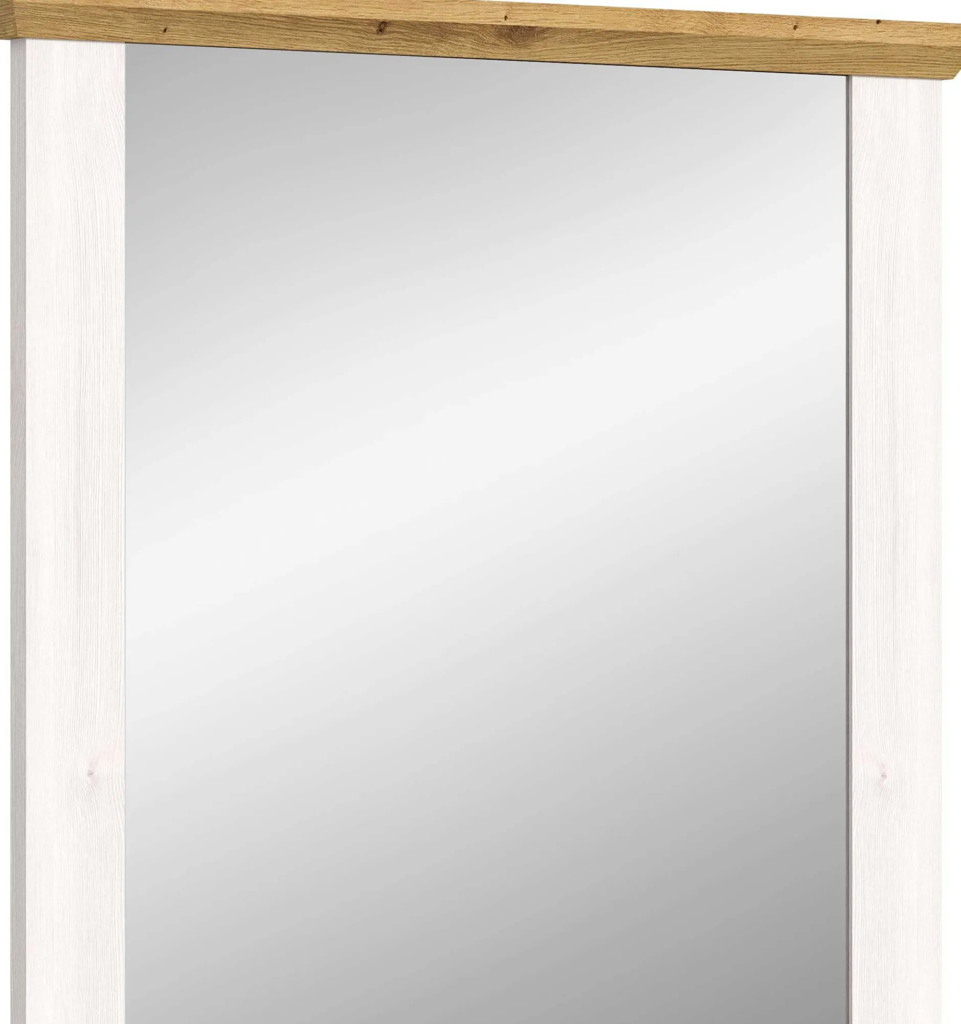 Spiegel Verona Xonox in Sibiu Lärche Imitation - 82x70x4 cm - Weiß/Natur
