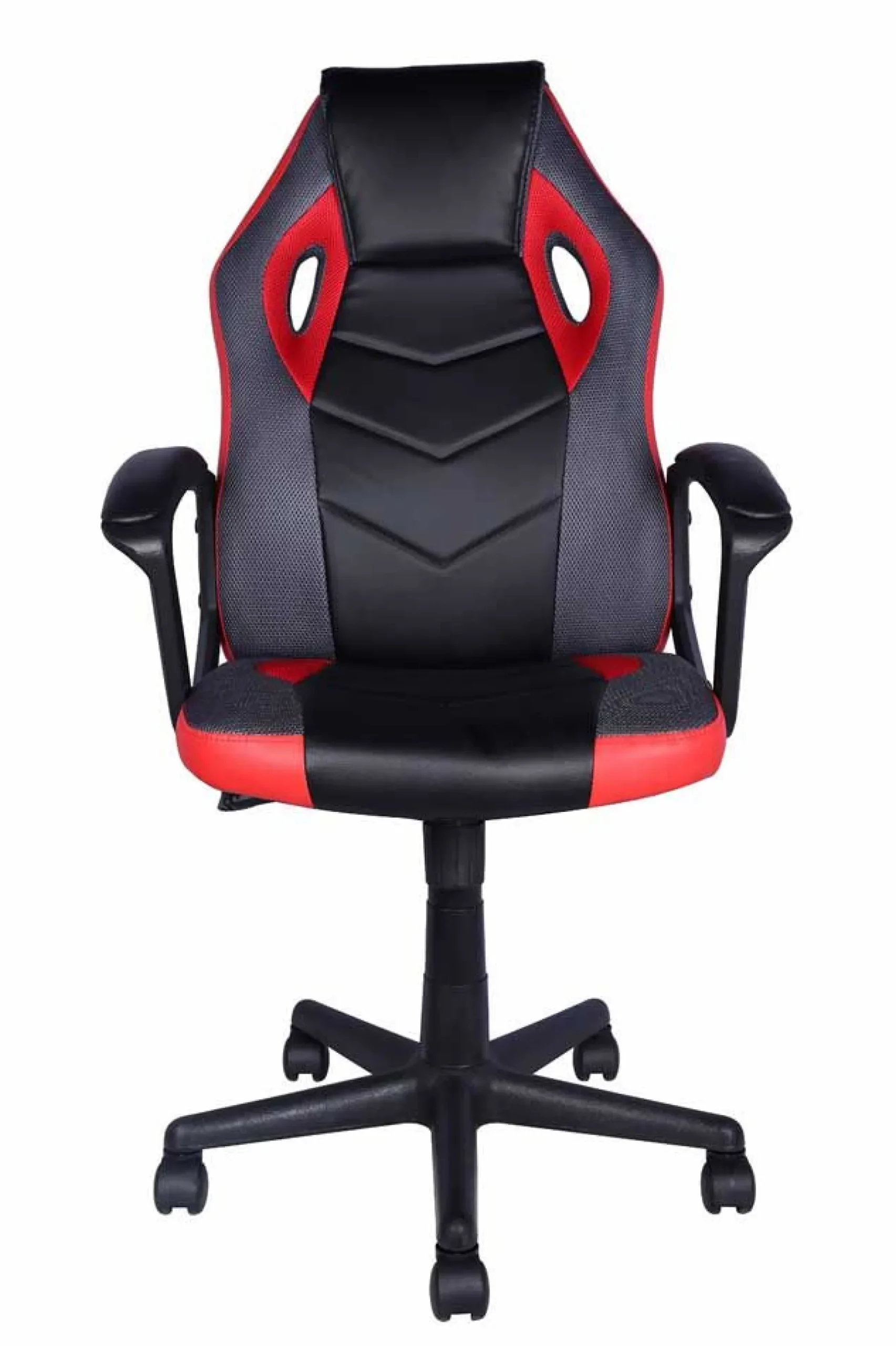 Spielstuhl Tiger - 57.5x65x102.5cm - verstellbar - drehbar - schwarz/rot