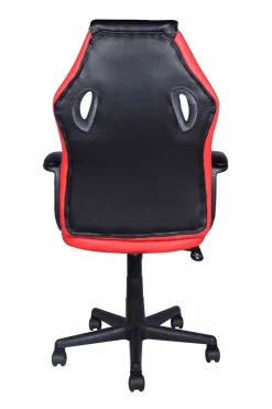 Spielstuhl Tiger - 57.5x65x102.5cm - verstellbar - drehbar - schwarz/rot